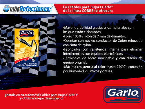 Kit Cables Bujias Diplomat 3.7l 12v Ohv 78 Al 83 Garlo Cobre Foto 4