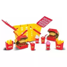 Cesta De Pic Nic Burguer Brinquedo Magic Toys Infantil