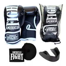 Kit Boxe Muay Thai Mma Luta Luva Bandagem Bucal