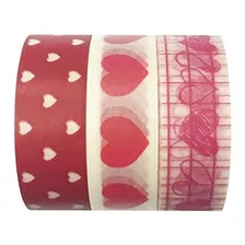 Cinta Adhesiva Japonesa Washi Con Corazones Dulces (jue...