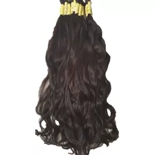 Cabelo Humano Castanho Claro Leves Ondas De 60cm 50gr Virgem