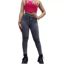 Jeans Dama Super Elastizado Tiro Alto Y Calce Perfecto 