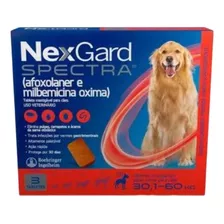 Nexgard Spectra Antipulgas Para Cães 30,1 A 60 Kg 3 Tabletes