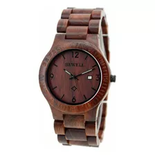 Bewell W086b - Reloj De Pulsera Para Hombre, De Madera, Ana.