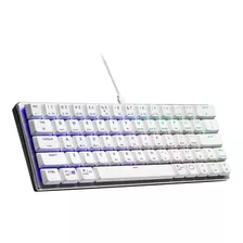 Teclado Mecánico Gamer Cooler Master Sk620 Tkl 60% Red Sw Color Del Teclado Blanco Plateado Idioma Inglés Us