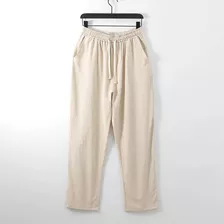 Calça Masculina De Algodão T S, Calça De Linho, Perna, Calça