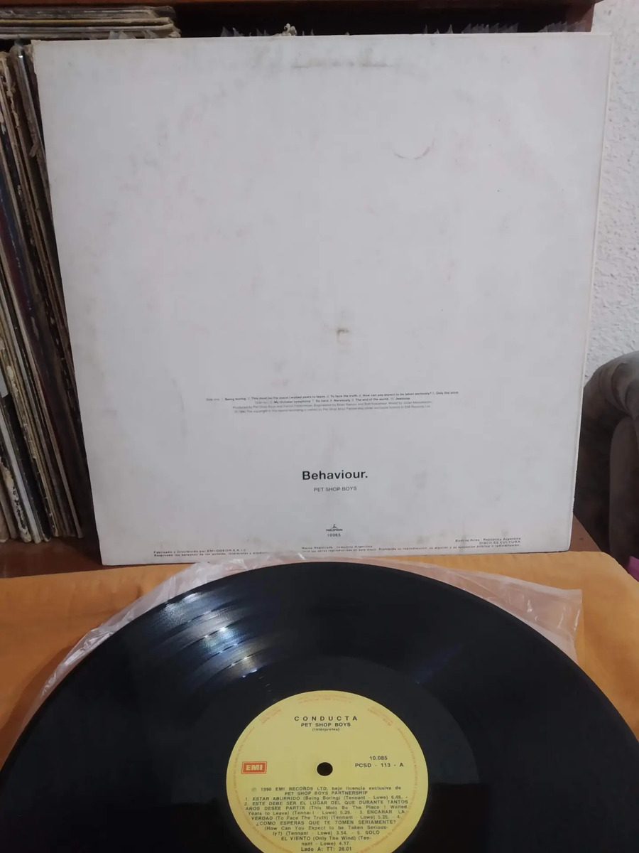 pet shop boys - Conducta = Behaviour - vinilo 1990