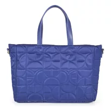Bolsa Tote Cloe Para Mujer Material Reciclado Nylon 100% Color Azul Marino