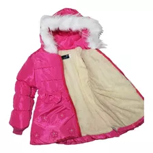 Casaco Blusa Infantil Menina Peluciada Capuz Inverno Luxo