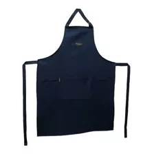 Delantal Cocina Mujer Hombre Gabardina Cheff Y Gorro Liso