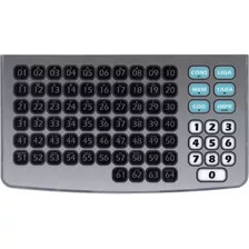 Teclado Membrana Balança Filizola Platina Custon Preta Cinza