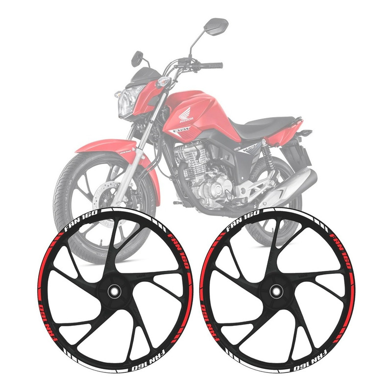 Kit De Adesivos Personalizados Moto Honda Cg 160cc Fan 16/21