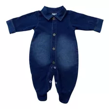 Macacão Bebê Menino Jeans