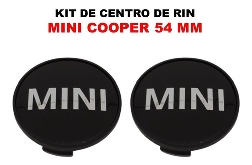 Par De Centros De Rin Mini Cooper R50-r53 2001-2006 54 Mm Foto 4