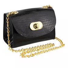 Bolsa Feminina Pequena Alça Corrente Mini Bag Clutch
