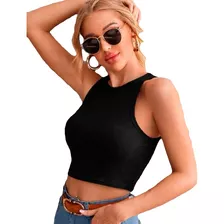 Cropped Canelado Regata