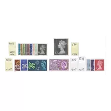 Inglaterra Reina X7 Mint + X10 Usadas Leer Detalle Del Grupo