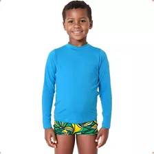 Camisa Uv Infantil Blusa Manga Longa Segunda Pele Uv50 Praia