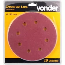 Disco Lixa Lixadeira Parede Lpv750 Com 10un Vonder