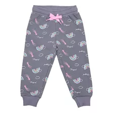 Pantalón De Buzo Bebe Print I Gris Corona