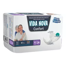 Fralda Geriátrica Vida Nova Confort Mega ( Exg ) 9x26=234un.