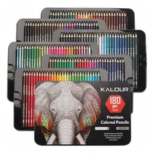 Set 180 Lapices Colore Arte Profesional Dibujo Caja Metálica