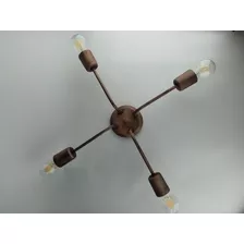 Lampara Plafon Araña 4 Luces Apto Techo O Ventilador 