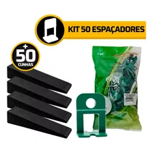 Kit 50 Espaçador Nivelador Porcelanato + 50 Cunhas Slim