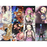 Paquete De 8 Afiches Poster Demon Slayer Kimetsu No Yaiba