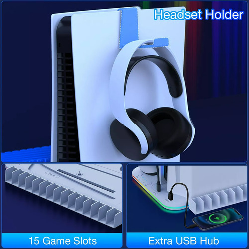 Base De Cargador Enfriadora Para Ps5/ps5 Slim Controles