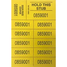 Auction Tickets10 Number250ct (yellow)