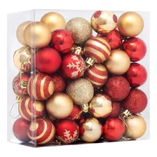 Esferas Navideñas De Decoración Adorno Árbol Navidad 50pcs