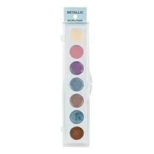 Paleta De Pintura Metalizada Para Frotar - 7 Colores Kit 3