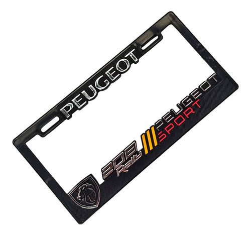  Portaplacas Premium Peugeot 208 Sport Juego 2 Pzs Foto 2