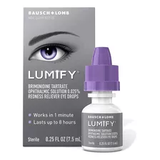 Soluções De Limpeza De Lentes De Contato Baush + Lomb Lumify Do 7 Ml