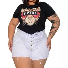 Short Jeans Hot Pants 36\54 Verao 2020 Plus Size Grande