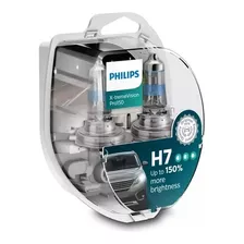 2x Ampolleta H7 55w 150% +brillo Xtremevision Pro150 Philips