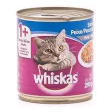 Ração Para Gatos Whiskas Lata 290g Sabor Peixe Pate