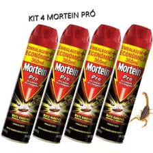 Kit 4 Mortein Combate Baratas, Escorpião Aranha E Pulgas