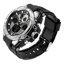 Reloj Electrónico Impermeable Para Hombre Sanda Skull 6087