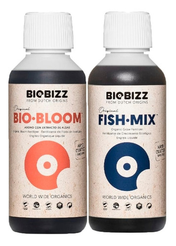 Fertilizante Floración Biobizz Bloom + Fish Orgánico 250ml