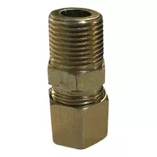 Conector Macho Porca Anilha Compressão Tubo 1/2 X 3/8 Npt 