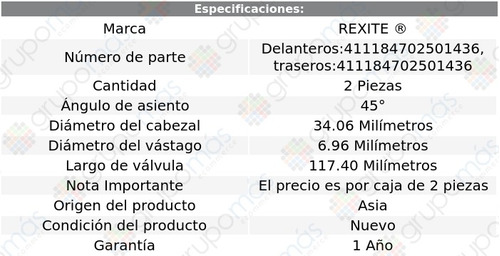 Par Vlvulas De Escape Crown Victoria 8 Cil 4.6l 91 Al 06 Foto 2