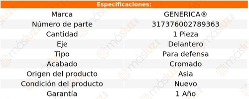 1- Moldura Defensa Delantera Crom Glc300 2020/2022 Genrica Foto 2