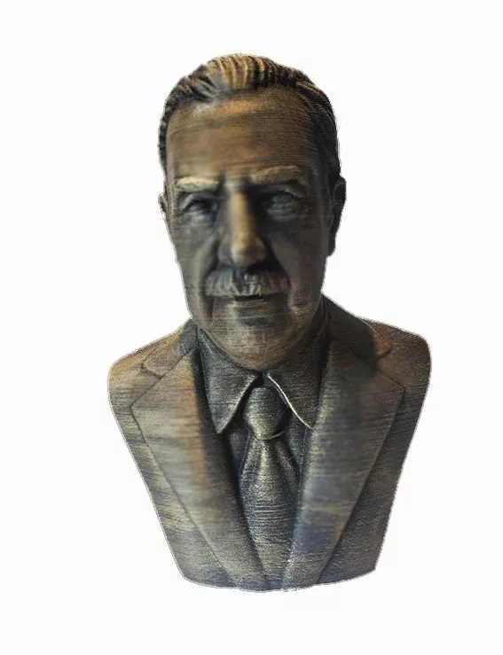Busto Del Dr. Raúl Ricardo Alfonsín. Ex Presidente Argentino