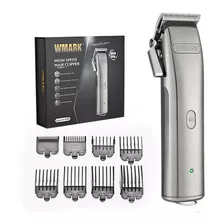 Maquina De Cortar Cabelo Wmark Ng 9001 9000 Rpm Magnetico Cor Prateado Voltagem 110v/220v