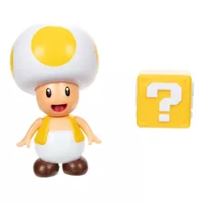 Super Mario Jakks Yellow Toad Com Caixa De Interrogação