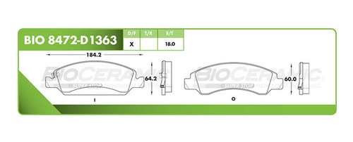 Balata Disco Delantera Gmc Yukon 2008-2011 6.0 Foto 2