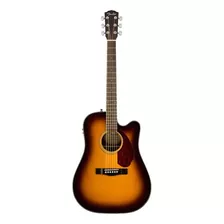 Guitarra Electroacústica Fender Classic Design Cd-140sce Para Diestros Sunburst Brillante