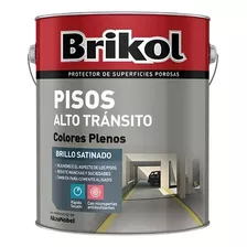 Brikol Pisos Alto Tránsito Con Microperlas Antideslizante X 4lts - Color Gris